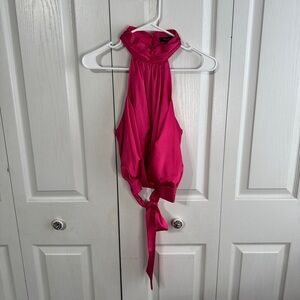 Strut & Bolt pink sleeveless halter top size small